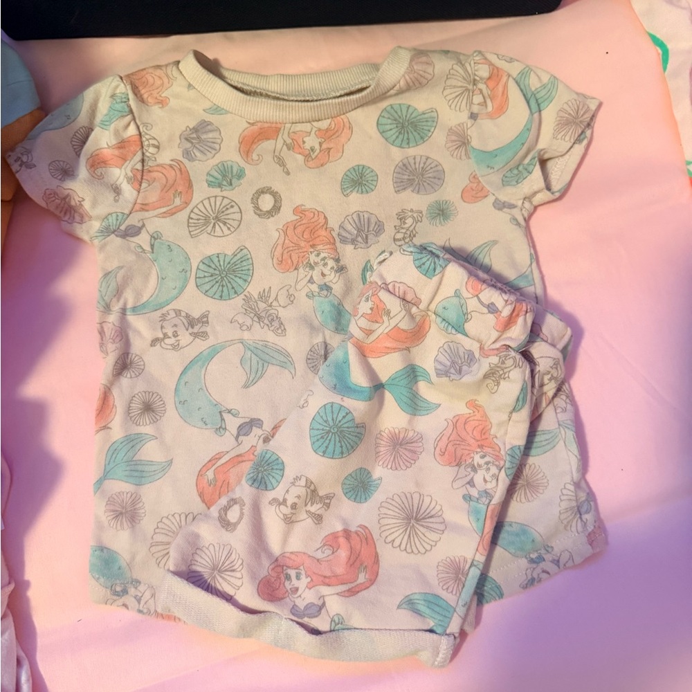 Jumping Beans Mermaid Print Kids Matching Set - Multicolor